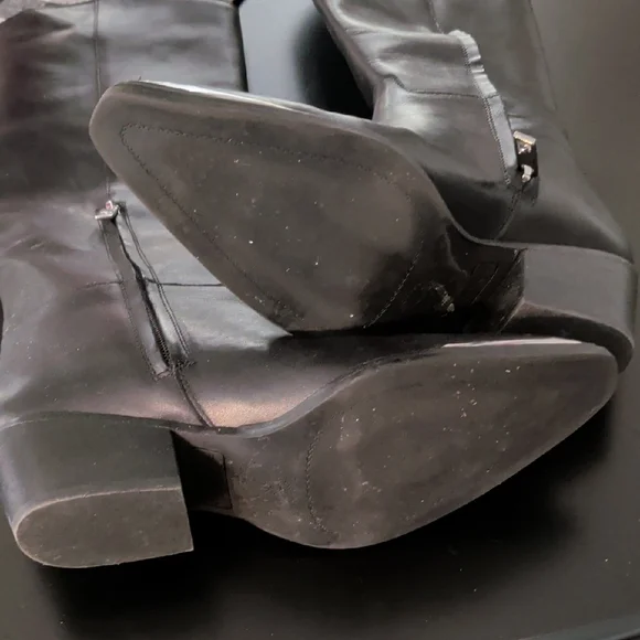 Franco Sarto Billie Black Heeled Boots Medium Width - Picture 6 of 8